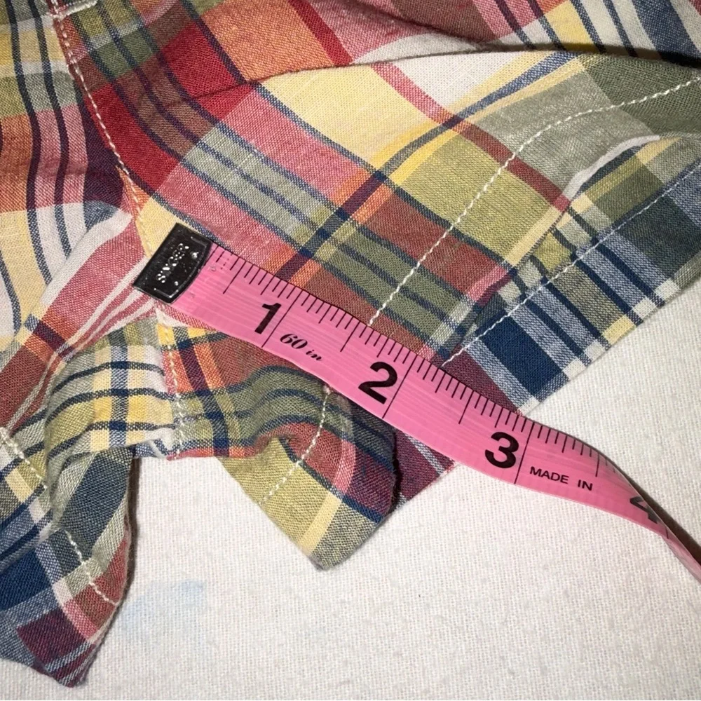 Ralph Lauren Baby Boy Multi Colored Plaid Pretty Easter Spring Shorts‎ Size 6M